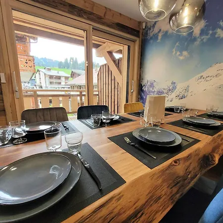 De Charme Au Centre Des Gets, Proche Pistes, 8 Pers - Moderne Et Equipe - Fr-1-598-150 Apartment Les Gets